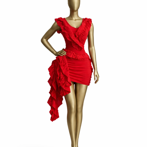 Red Ruffle Mini