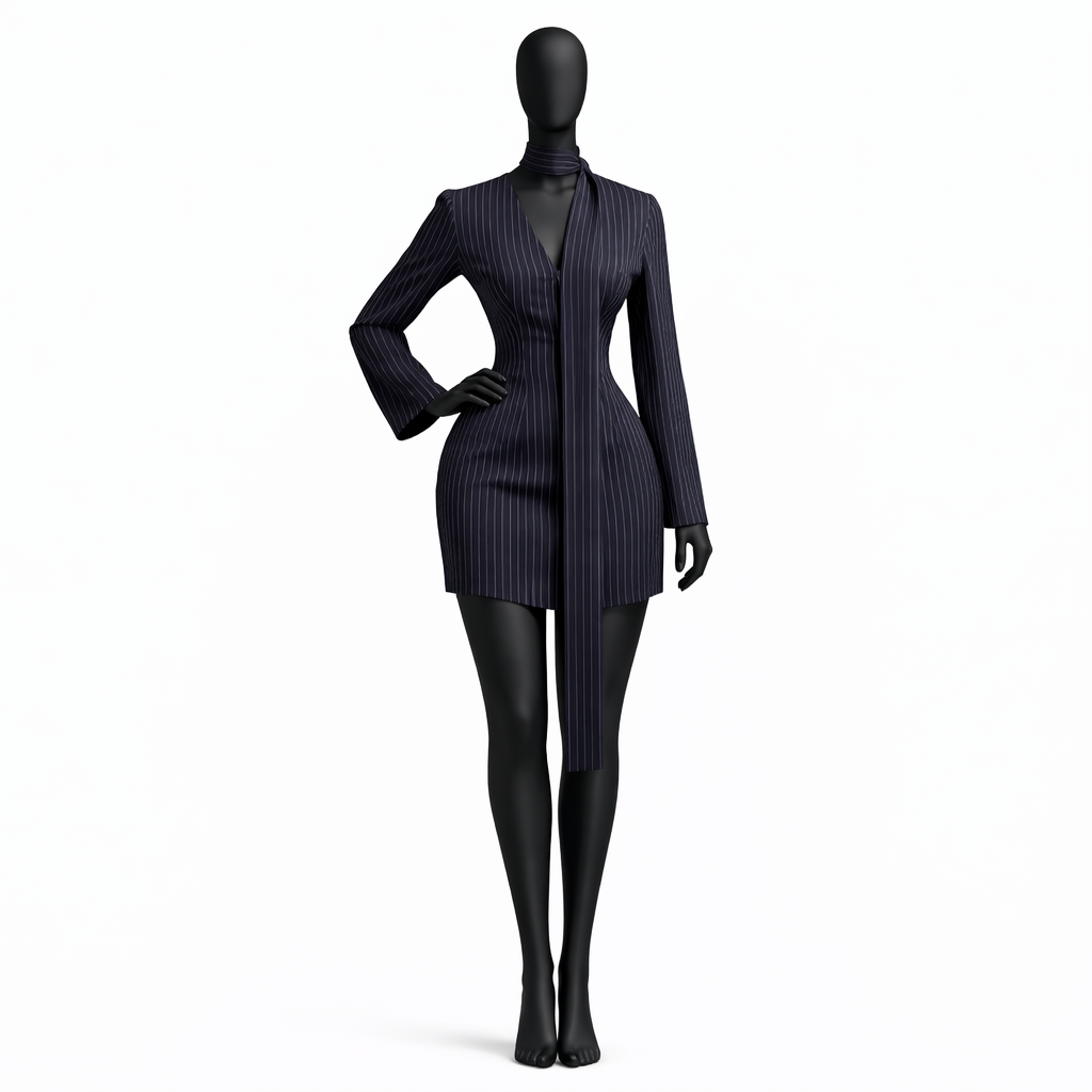 Pinstripe Dress